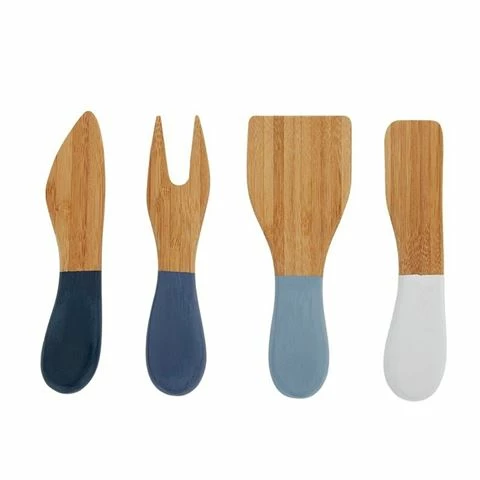 Coastal Home - Bala Bamboo Cheese Knife Set 13.5cm 4pce 3 Coastal Home - Bala Bamboo Cheese Knife Set 13.5cm 4pce
