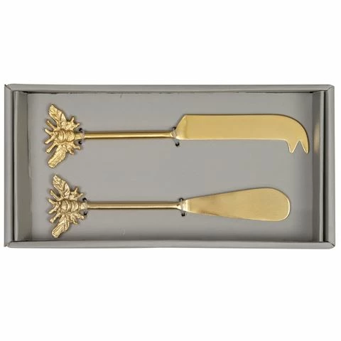 Flair Decor - Gold Bee Cheese Set 2pce 3 Flair Decor - Gold Bee Cheese Set 2pce