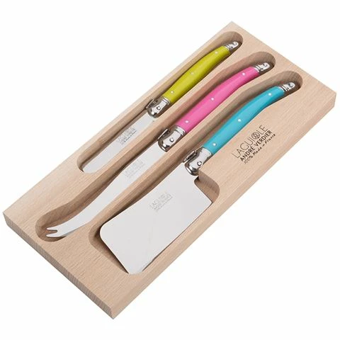 Laguiole - Debutante Cheese Knife Printemps Set 3pce 3 Laguiole - Debutante Cheese Knife Printemps Set 3pce