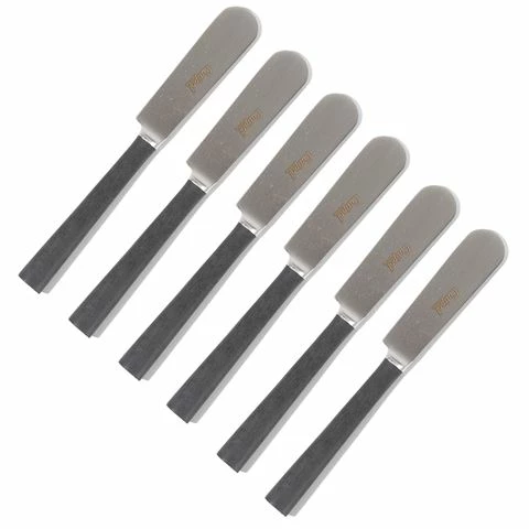Cutipol - Ebony Black/Matte Steel Butter Knife 6pce Set 3 Cutipol - Ebony Black/Matte Steel Butter Knife 6pce Set