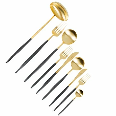 Cutipol - Goa Black/Matte Gold 75pce Boxed Set 3 Cutipol - Goa Black/Matte Gold 75pce Boxed Set