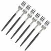 Cutipol - Goa Black/Matte Steel Pastry Fork Set 6pce 2 Cutipol - Goa Black/Matte Steel Pastry Fork Set 6pce -Saber Shop 407774 Large
