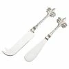 Flair Decor - Silver Palm Tree Cheese Set 2pce 1 Flair Decor - Silver Palm Tree Cheese Set 2pce -Saber Shop 414953 Large