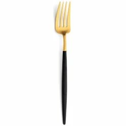 Cutipol - Goa Black/Matte Gold Table Fork