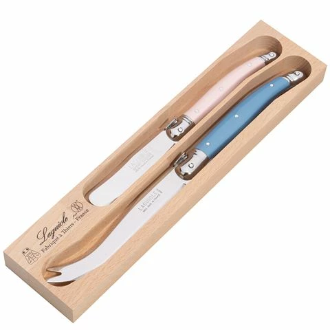 Laguiole - Debutante Cheese Knife Jardin Set 2pce 3 Laguiole - Debutante Cheese Knife Jardin Set 2pce