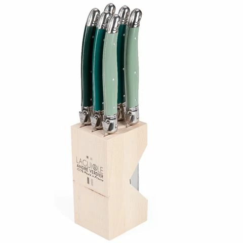 Laguiole - Debutante Steak Knife Forest Green Set 6pce 3 Laguiole - Debutante Steak Knife Forest Green Set 6pce