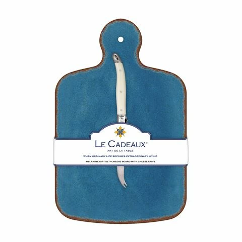 Le Cadeaux - Antiqua Cheeseboard W/Knife Blue Set 2pce 3 Le Cadeaux - Antiqua Cheeseboard W/Knife Blue Set 2pce