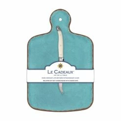 Le Cadeaux - Antiqua Cheeseboard W/Knife Turq Set 2pce