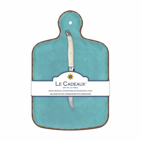 Le Cadeaux - Antiqua Cheeseboard W/Knife Turq Set 2pce 3 Le Cadeaux - Antiqua Cheeseboard W/Knife Turq Set 2pce