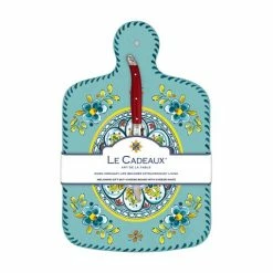 Le Cadeaux - Madrid Cheeseboard W/ Knife Turq. Set 2pce