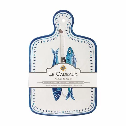 Le Cadeaux - Santorini Cheeseboard W/Cheese Knife Set 2pce 3 Le Cadeaux - Santorini Cheeseboard W/Cheese Knife Set 2pce