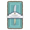 Le Cadeaux - Antiqua Butter Dish W/Butter Spreader Turq 2pce 1 Le Cadeaux - Antiqua Butter Dish W/Butter Spreader Turq 2pce -Saber Shop 458859 Large