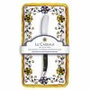 Le Cadeaux - Capri Butter Dish W/Butter Spreader Set 2pce 1 Le Cadeaux - Capri Butter Dish W/Butter Spreader Set 2pce -Saber Shop 458861 Large