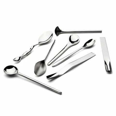 Alessi - IL Caffe Coffee Spoon Set 8pce 3 Alessi - IL Caffe Coffee Spoon Set 8pce
