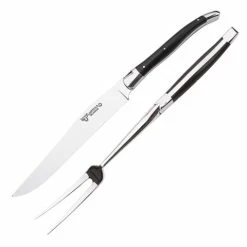 Laguiole - En Aubrac Filigree Carving Black Set 2pce