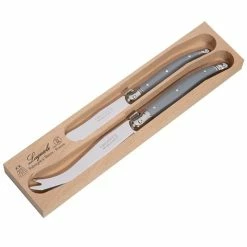 Laguiole - Debutante Cheese Knife Grey Set 2pce