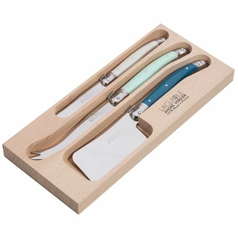 Laguiole - Debutante Cheese Knife St Tropez Set 3pce 3 Laguiole - Debutante Cheese Knife St Tropez Set 3pce
