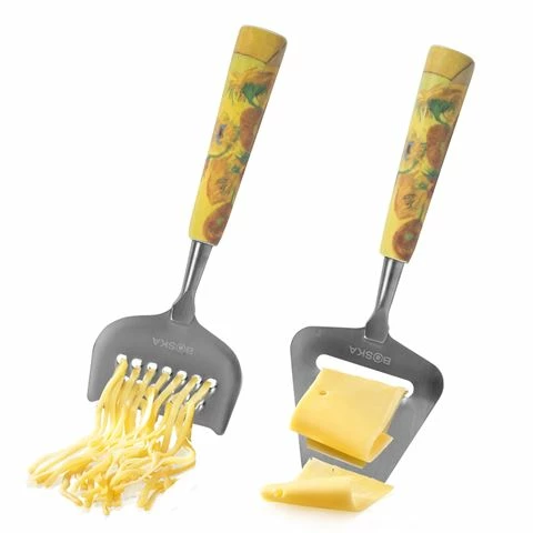 Boska Holland Boska - Van Gogh Museum Cheese Knife Sunflowers Set 2pce 3 Boska Holland Boska - Van Gogh Museum Cheese Knife Sunflowers Set 2pce
