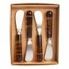 Ivory House - Tortoiseshell Pate Knife Set 4pce -Saber Shop 589679 Large