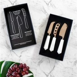 Clinq - Copper & Marble Soiree Cheese Knife Set 3pce
