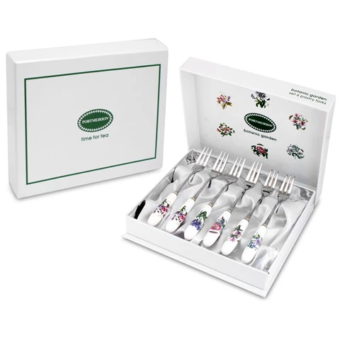 Portmeirion - Botanic Garden Pastry Fork Set 6pce 3 Portmeirion - Botanic Garden Pastry Fork Set 6pce