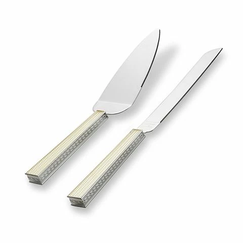 Wedgwood - Vera Wang With Love Nouveau Pearl Cake Server Set 3 Wedgwood - Vera Wang With Love Nouveau Pearl Cake Server Set