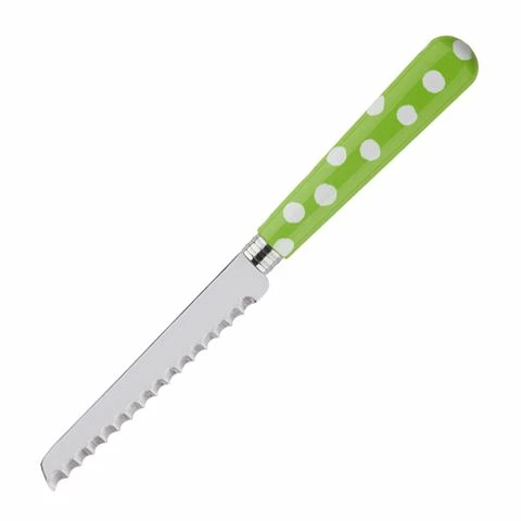 Sabre - White Dots Tomato Knife Garden Green 3 Sabre - White Dots Tomato Knife Garden Green