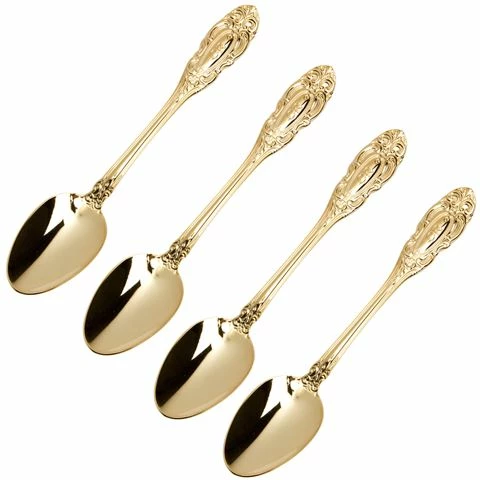 Cristina Re - Signature Gold Plated Vintage Spoon Set 4pce 3 Cristina Re - Signature Gold Plated Vintage Spoon Set 4pce